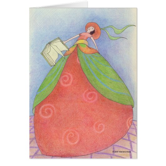 Book Girl Card (Front)