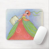 Book Girl Mousepad (With Mouse)
