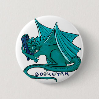 Book Hug Bookwyrm Pinback Button