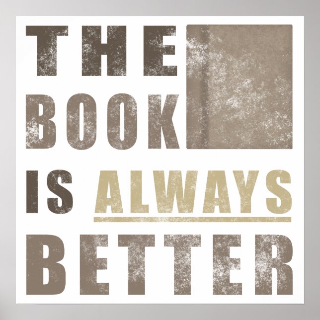 Book Humor Gift Idea Poster (Front)