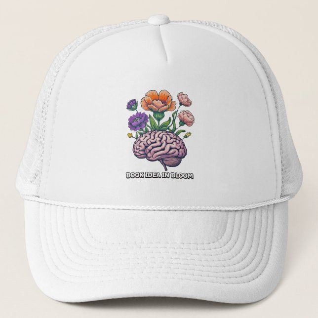 Book Idea In Bloom Writer's Cap (Front)