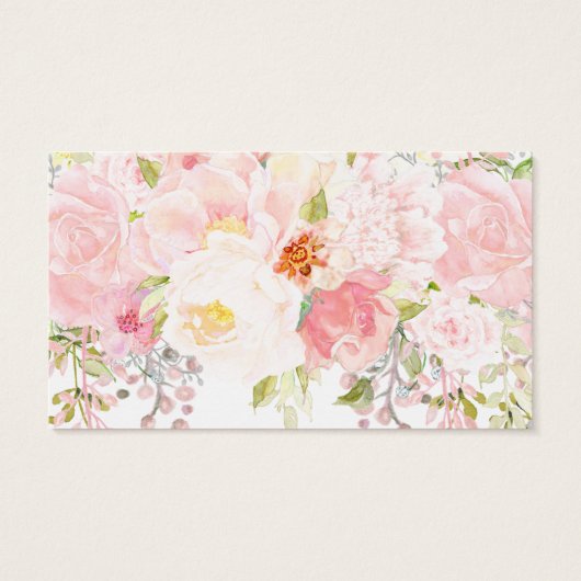 Book In Lieu Cards Watercolor flowers (Back)