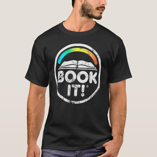 Book it childhood retro mens womens T-Shirt (Front)