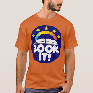 Book It Pizza Hut program inspired distressed vint T-Shirt