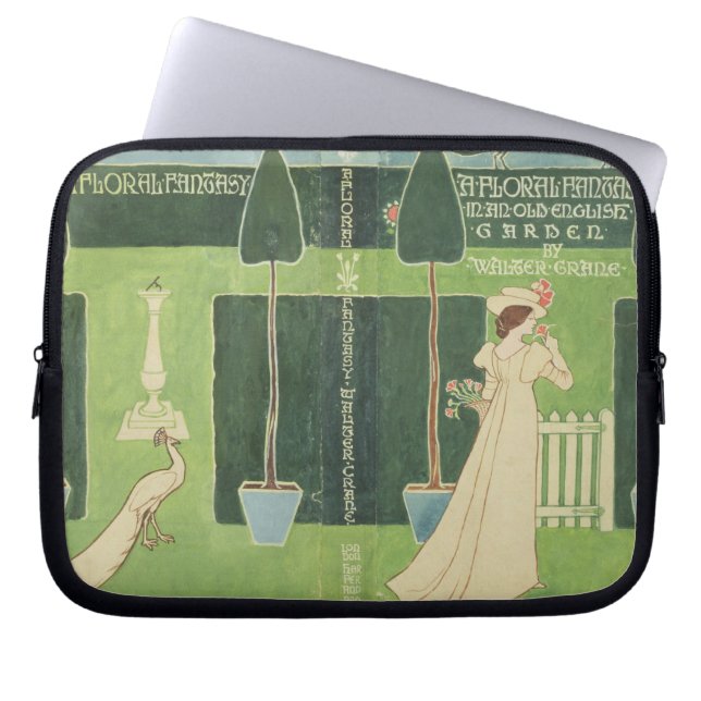 Book Jacket design for 'A Floral Fantasy in an Old Laptop Sleeve (Front)