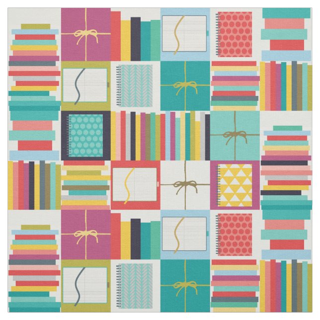 book joy fabric (Swatch)