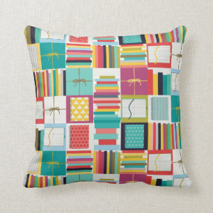 book joy throw pillow