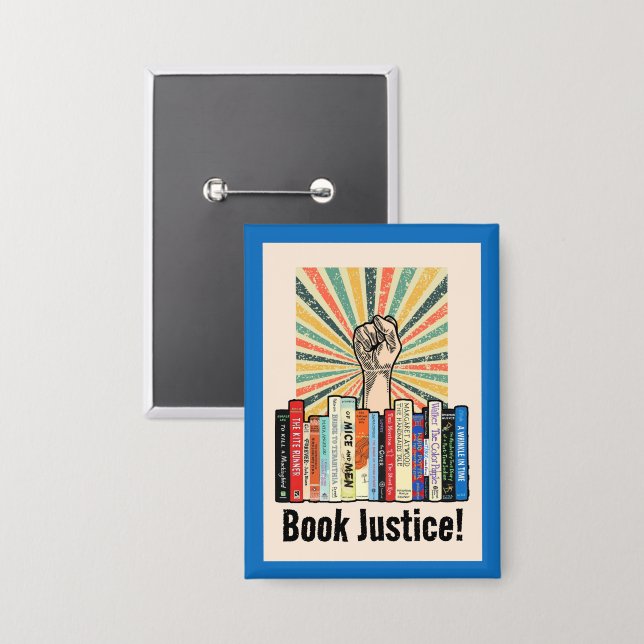 Book Justice! Button (Front/Back)
