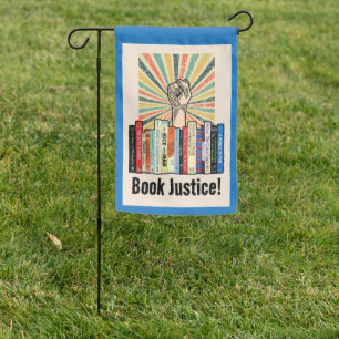 Book Justice! Garden Flag