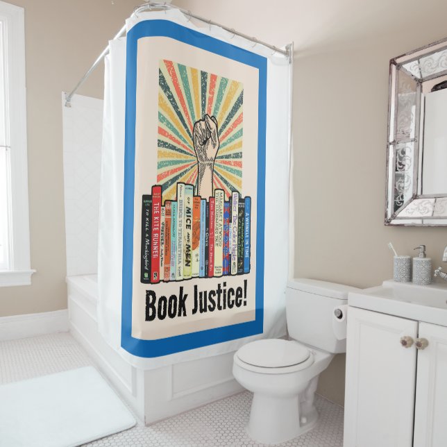 Book Justice! Shower Curtain (In Situ)