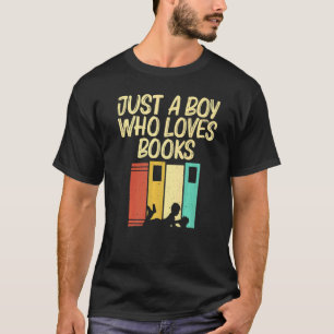 Book Kids Boys Reading Readers Librarian T-Shirt