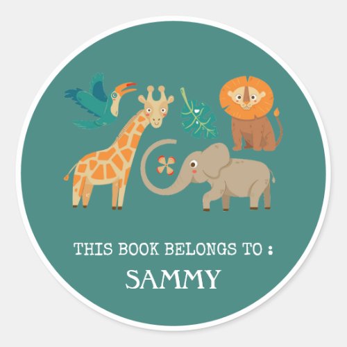 BOOK LABEL  CUTE ANIMALS