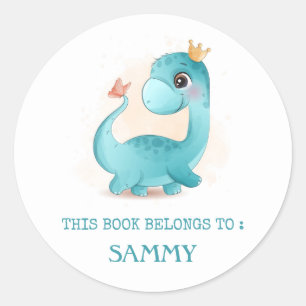 BOOK LABEL : CUTE BABY DINOSAUR