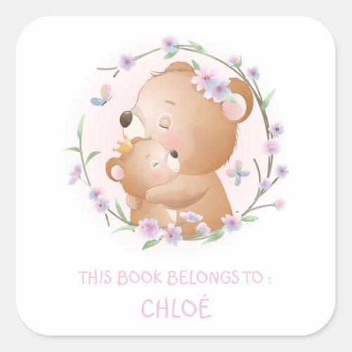 BOOK LABEL  CUTE BEARS