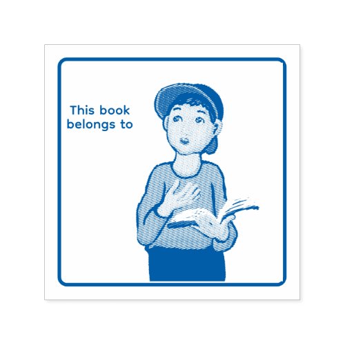 Book label self-inking stamp