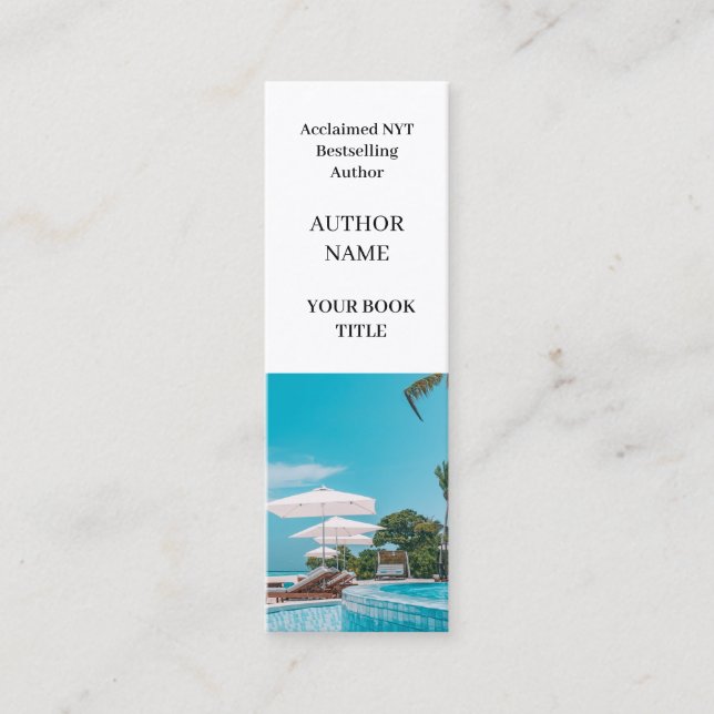 Book Launch | Author Mini Promotional Design Mini Business Card (Front)