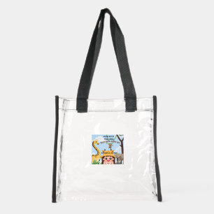Book Launch Author Promotional Book Cover Clear Tote Bag