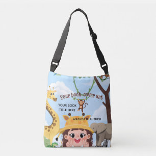 Book Launch Author Promotional Book Cover Crossbody Bag