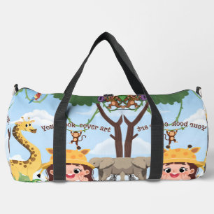 Book Launch   Author Promotional Book Cover Duffle Bag