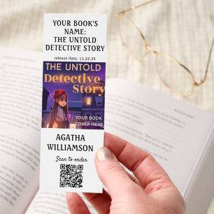 Book Launch Author Promotional Bookmarks