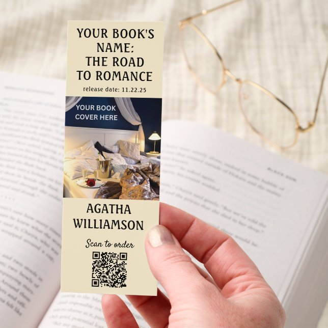 Book Launch Author Promotional  Bookmarks (Hand)