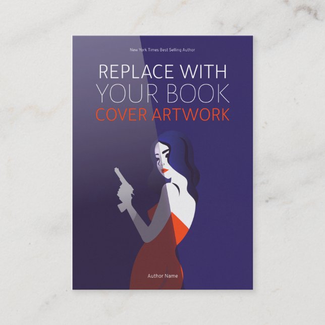 Book Launch | Author Promotional Cover Artwork Business Card (Front)