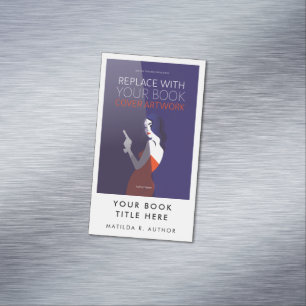 Book Launch   Author Promotional Cover Artwork Business Card Magnet