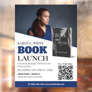 Book Launch Custom Window Cling