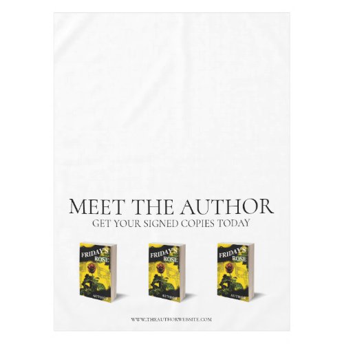 Book Launch Meet the Author Tablecloth