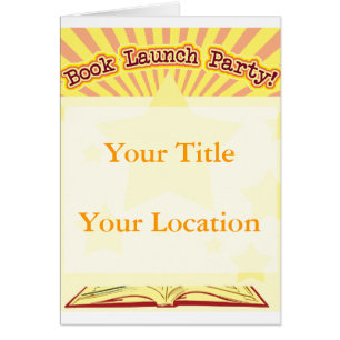 Book Launch Party Cards