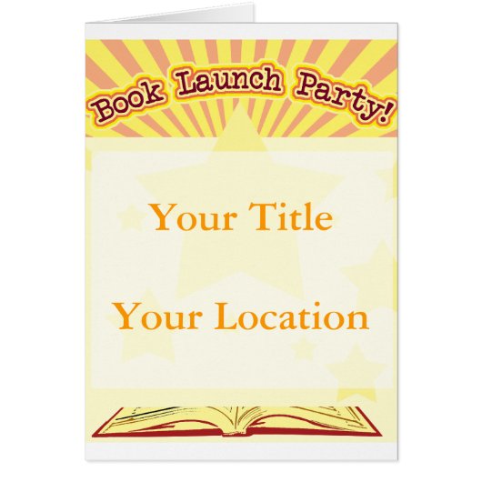 Book Launch Party Cards (Front)
