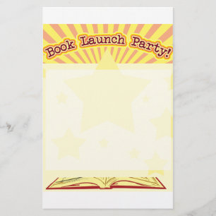 Book Launch Party Stationery