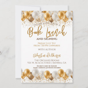 Book Launch Signing Party Invitation