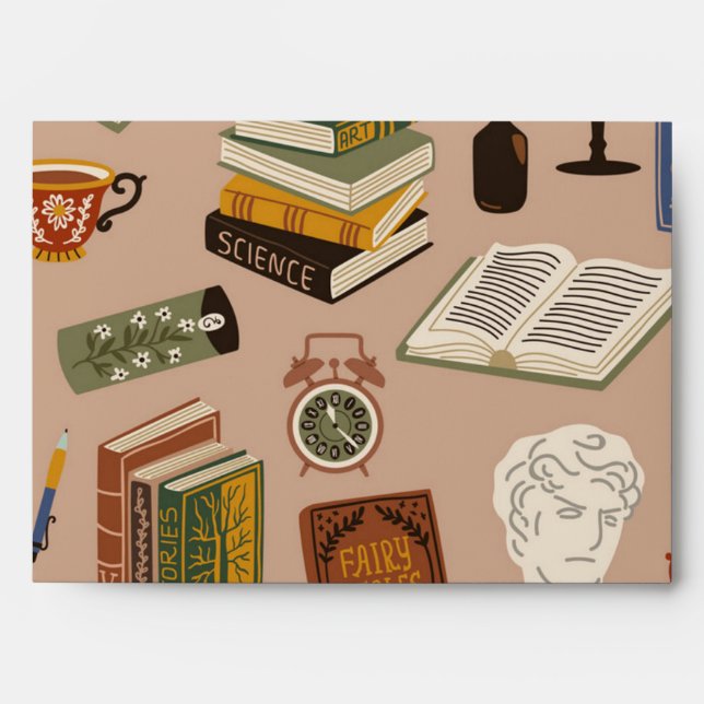 book, library, page, cover, author, read, bookshel envelope (Front)
