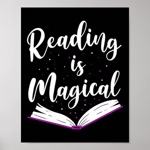 Book Literature Reading Is Magical Poster