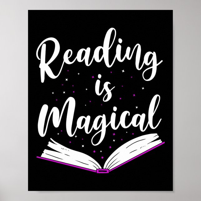 Book Literature Reading Is Magical Poster (Front)