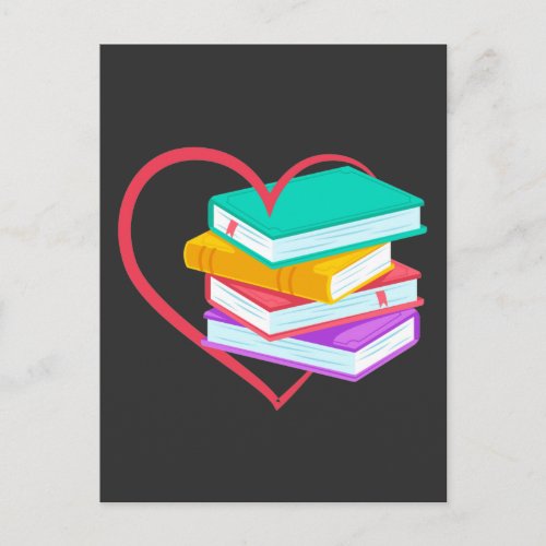 Book Love Bookworm Reader Cute Reading Postcard