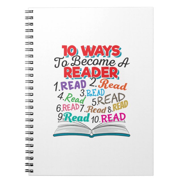 Book Lover 10 Ways to Become a Reader (Front)