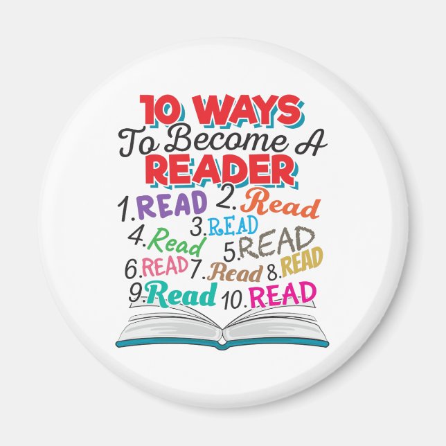 Book Lover 10 Ways to Become a Reader Magnet (Front)