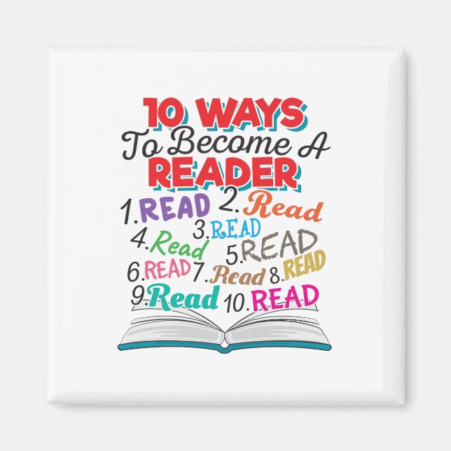 Book Lover 10 Ways to Become a Reader Magnet (Front)