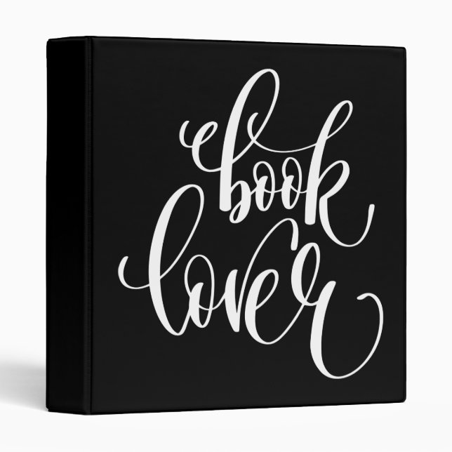 Book Lover 3 Ring Binder (Front/Spine)
