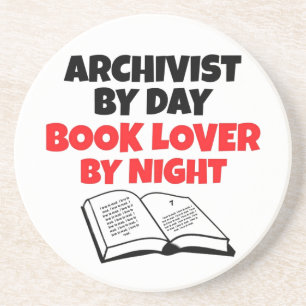 Book Lover Archivist Drink Coaster