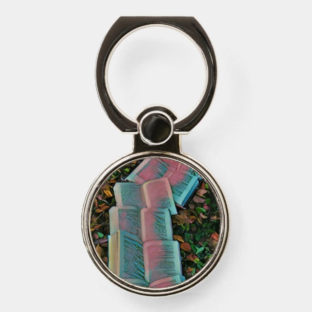 Book lover artwork phone ring stand (Front)