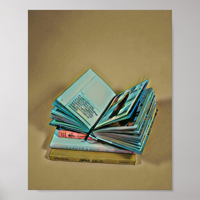 Book lover artwork poster (Front)