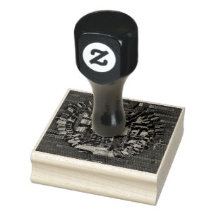 Book lover artwork rubber stamp