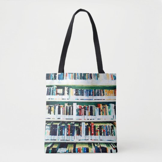Book Lover Bag, library bookshelf Tote Bag | Zazzle.com