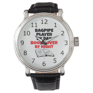 Book Lover Bagpipe Player Watch