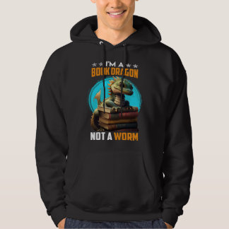 Book lover Book Dragon Reading friends bookworm Bo Hoodie