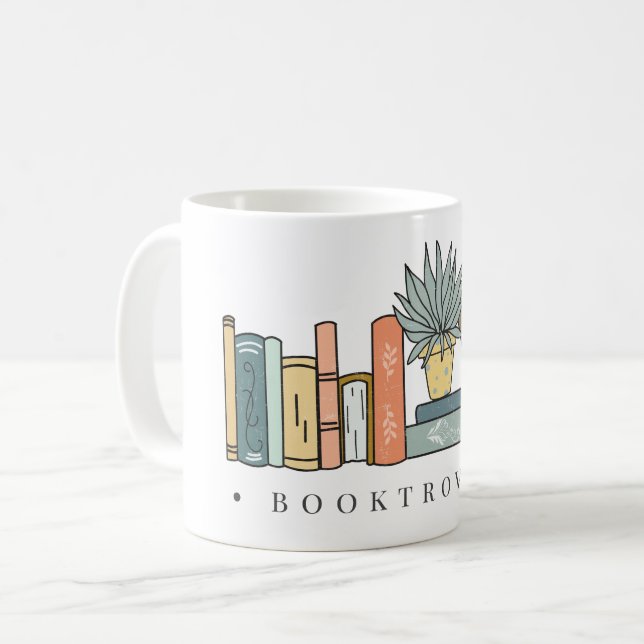 Book Lover Booktrovert Coffee Mug (Front Left)