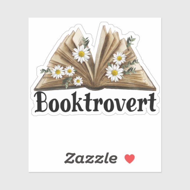 Book Lover Booktrovert Sticker (Sheet)